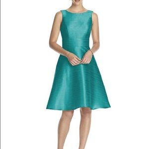 Teal prom wedding cocktail dress